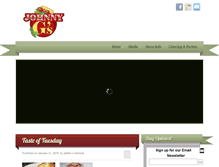 Tablet Screenshot of johnnygspastaandpizza.com